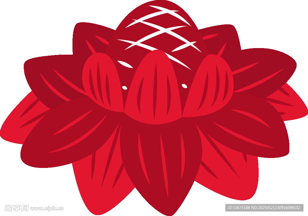 紅色蓮花圖案