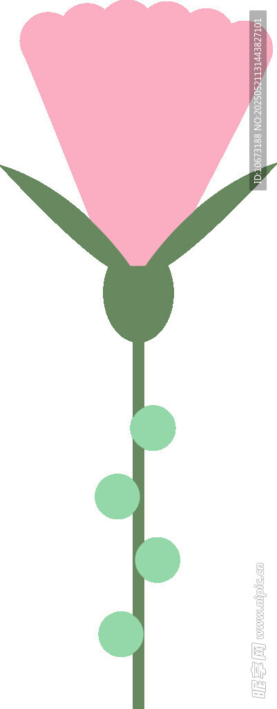 粉色花朵插畫