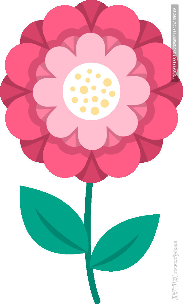 粉色花朵插畫