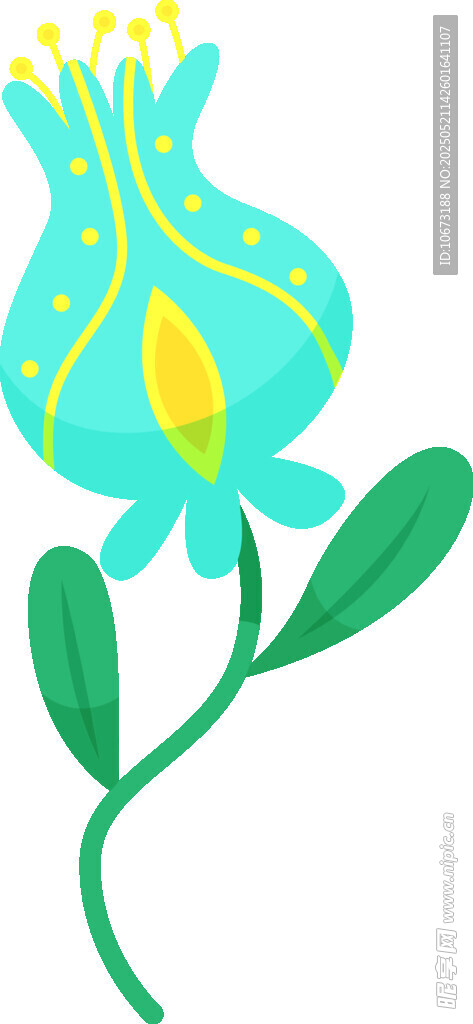 手繪清新花朵插畫