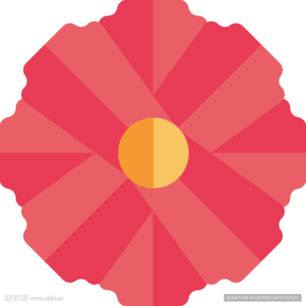 紅色花瓣圖案