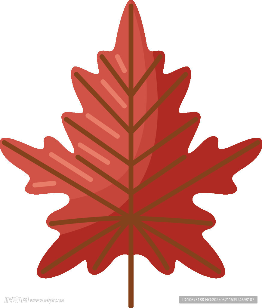 紅色楓葉插畫