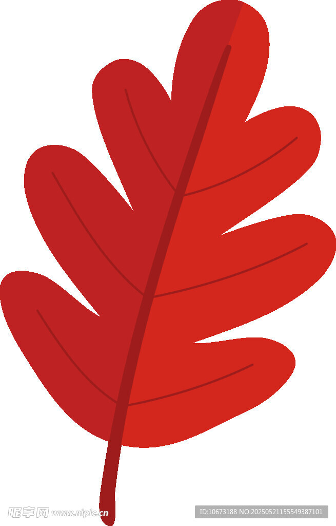紅色楓葉插畫