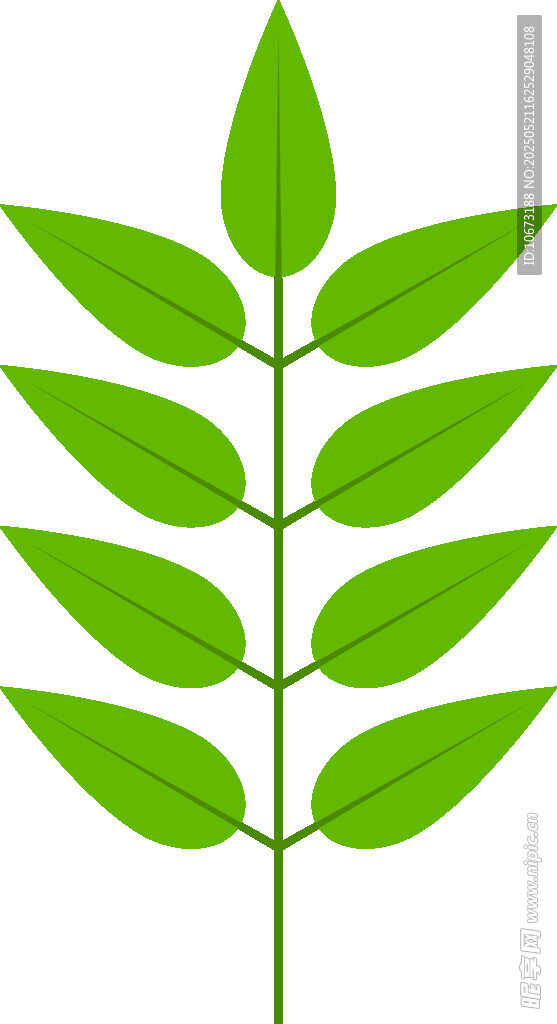 綠色葉片植物圖標