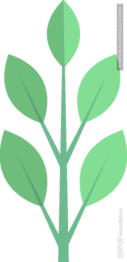 綠色植物圖標
