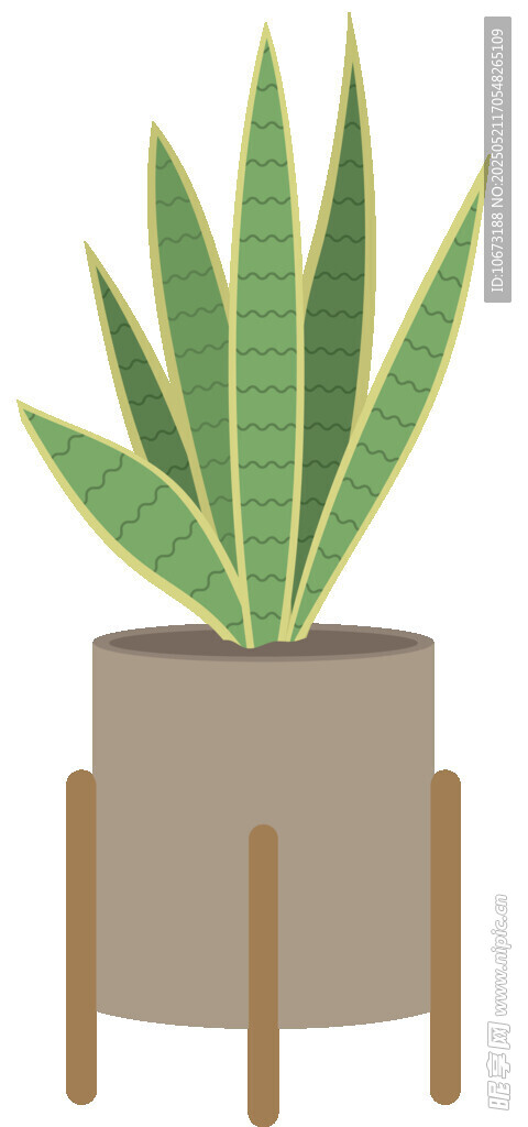 簡約風(fēng)盆栽植物擺件