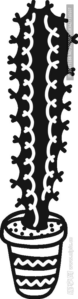 盆栽仙人掌特寫(xiě)