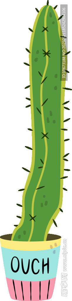 綠色仙人掌植物盆栽擺件