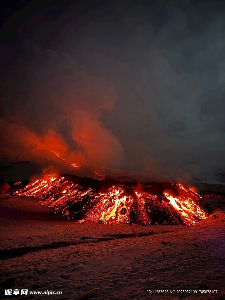 火山噴發(fā)的壯麗瞬間
