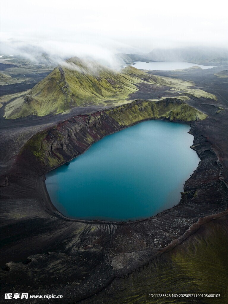 冰島藍(lán)湖火山景觀