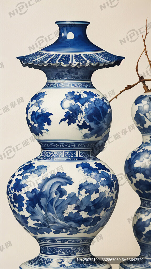 古代人在畫(huà)青花瓷 瓷器