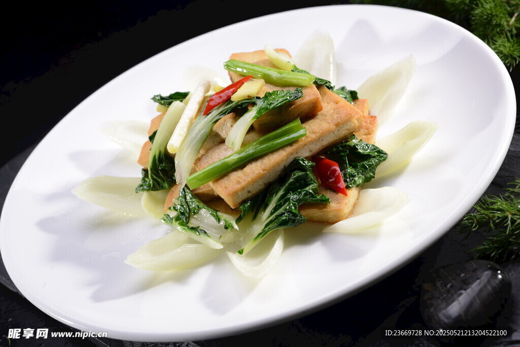青菜煎豆腐