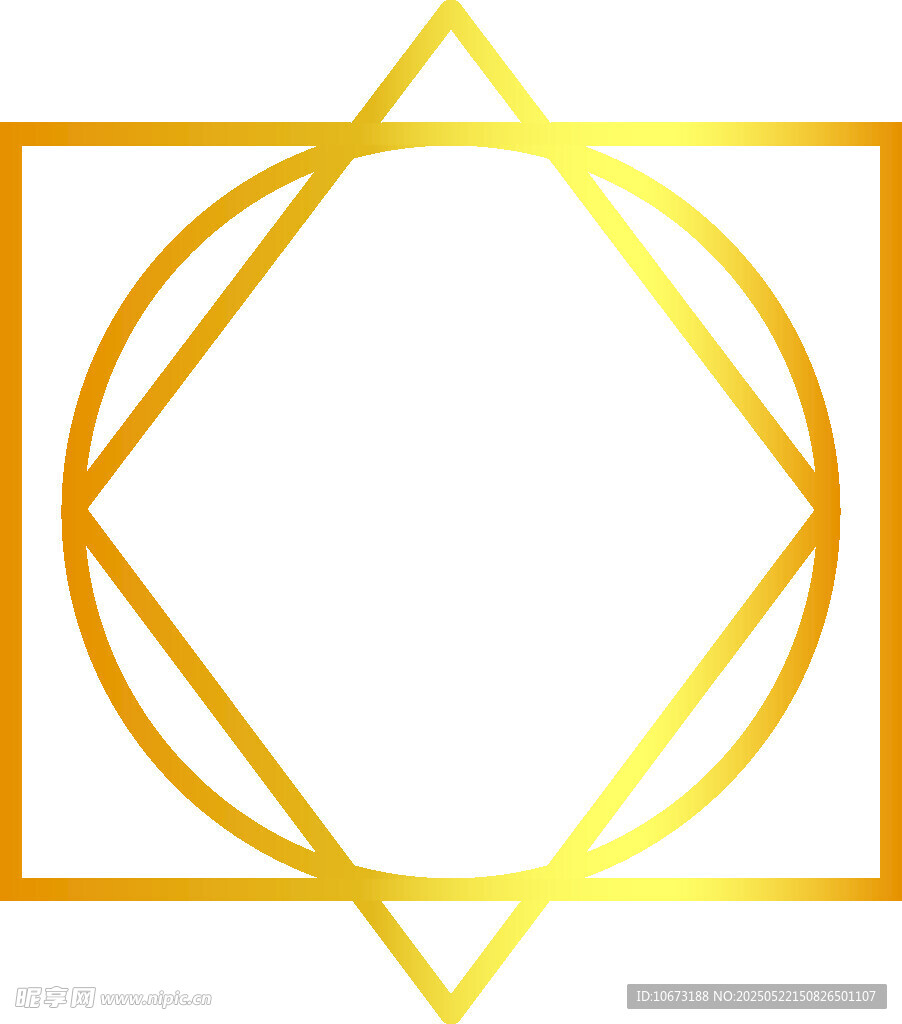 金色幾何邊框圖案設(shè)計