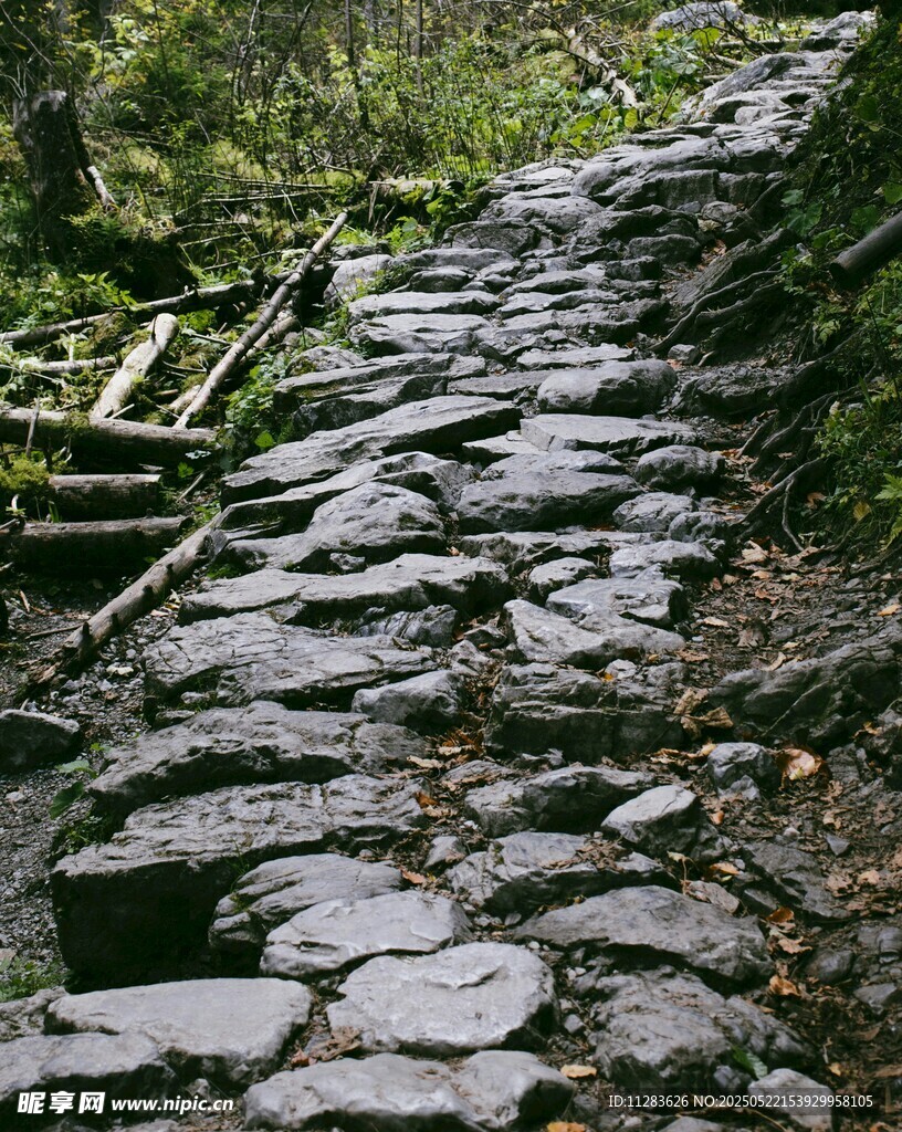 山間石徑蜿蜒入幽境