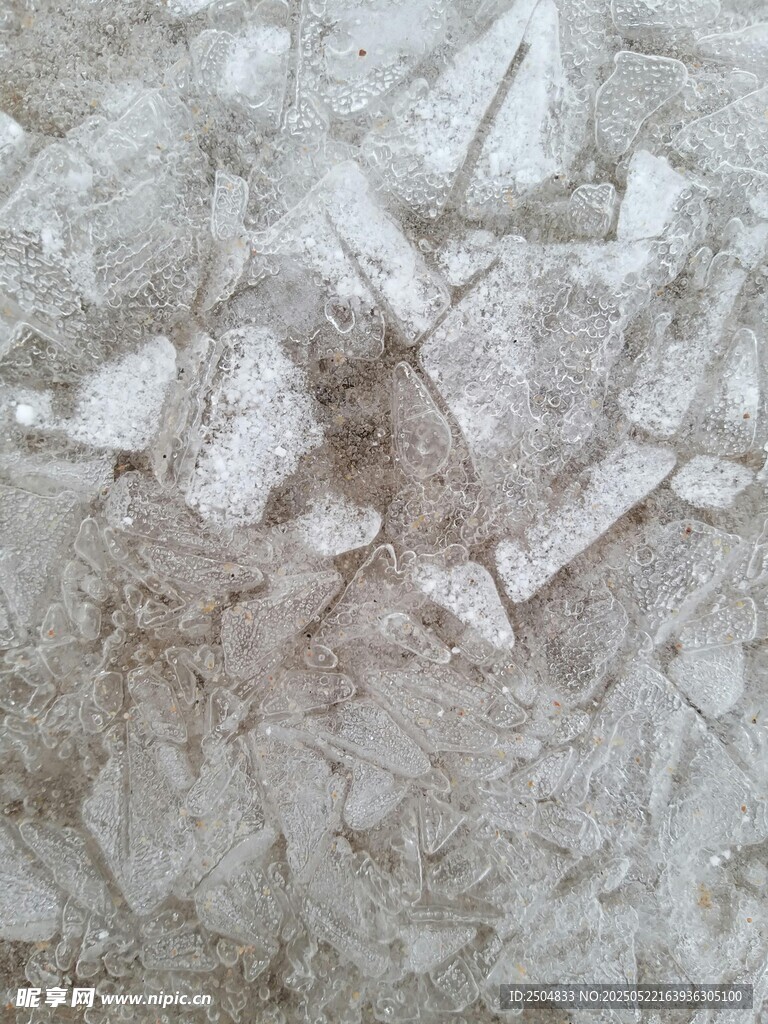 碎冰塊特寫