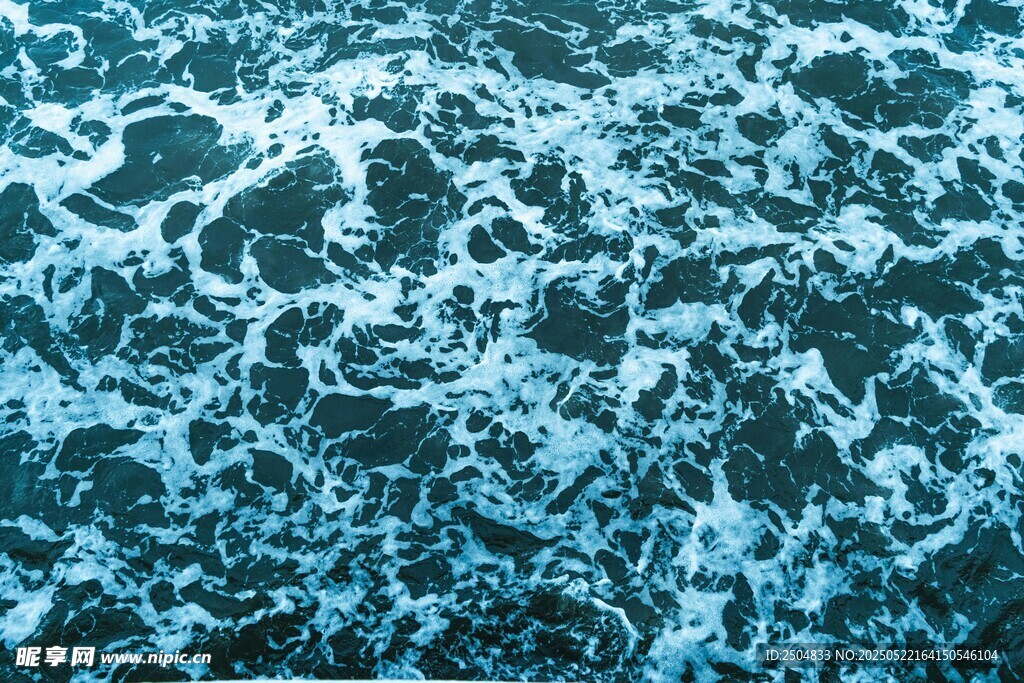 藍(lán)色海浪紋理背景圖