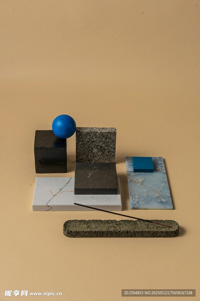 幾何物件組合靜物展示