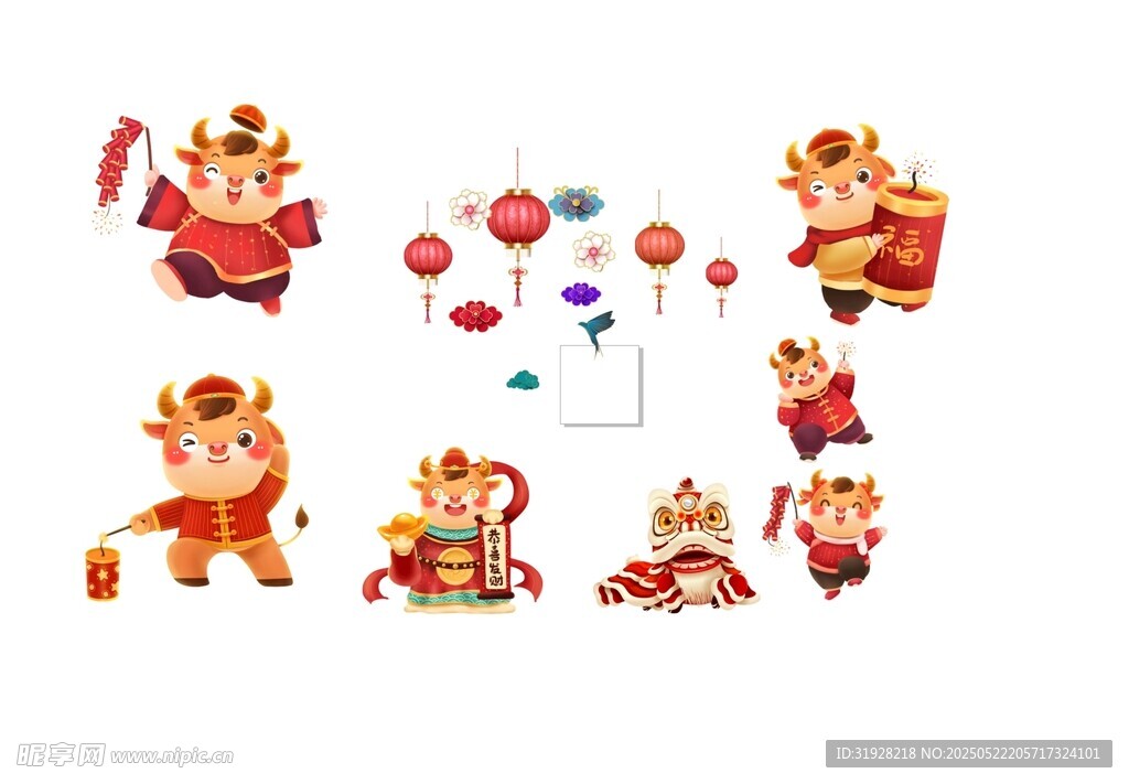 小牛素材