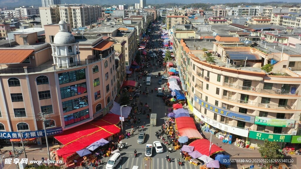 英德浛洸街道熱鬧景象