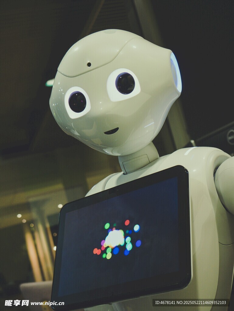 可愛機器人展示多彩畫面
