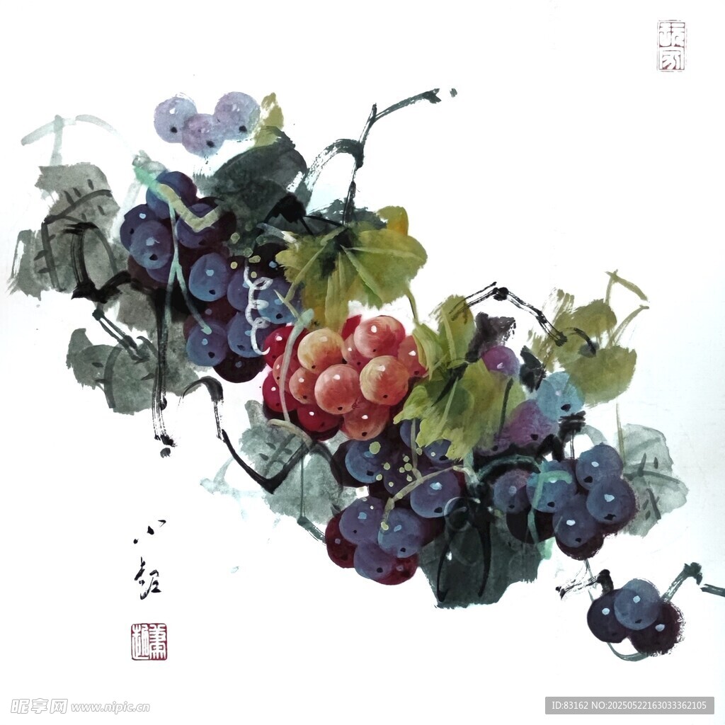 寫意葡萄