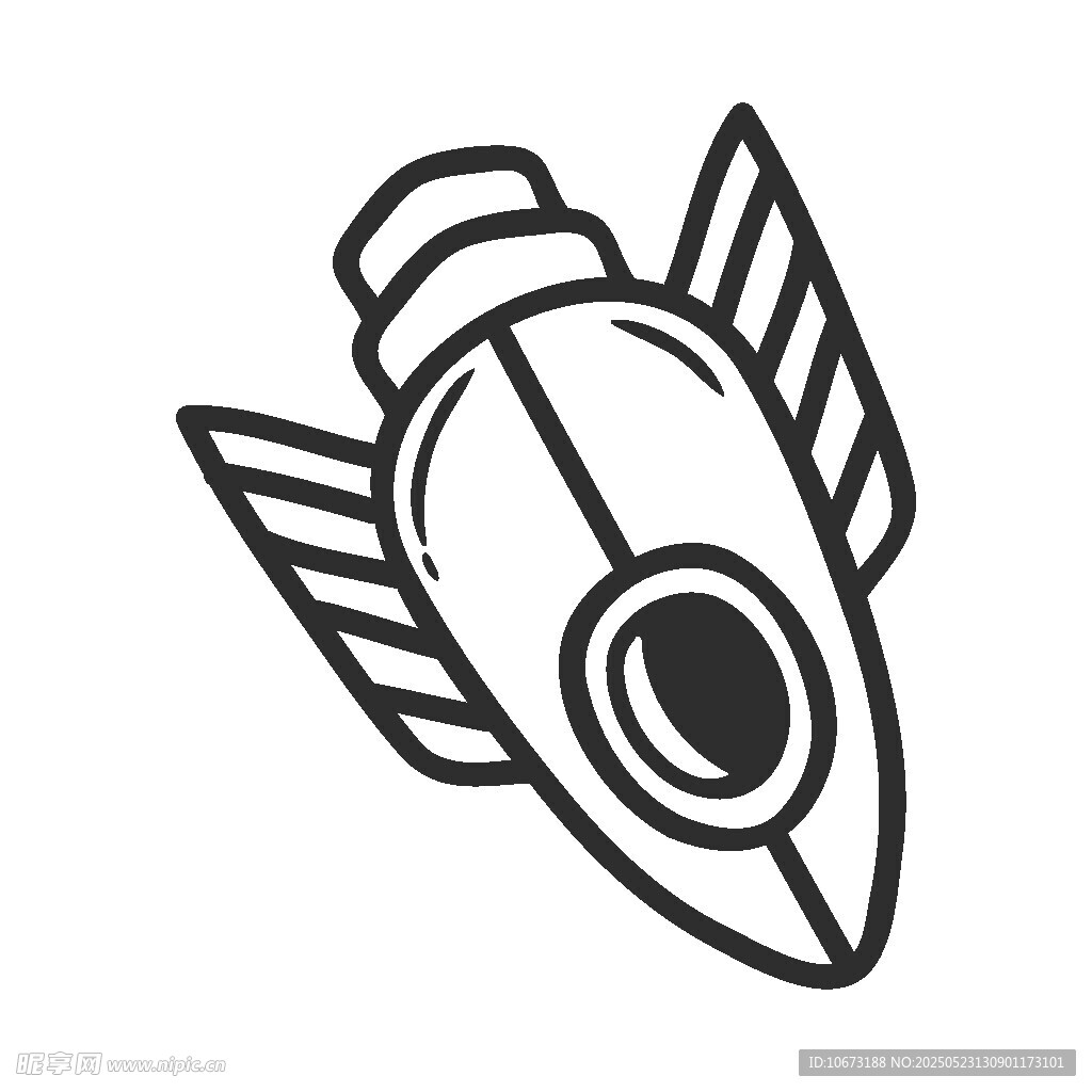 簡約火箭圖標(biāo)設(shè)計(jì)