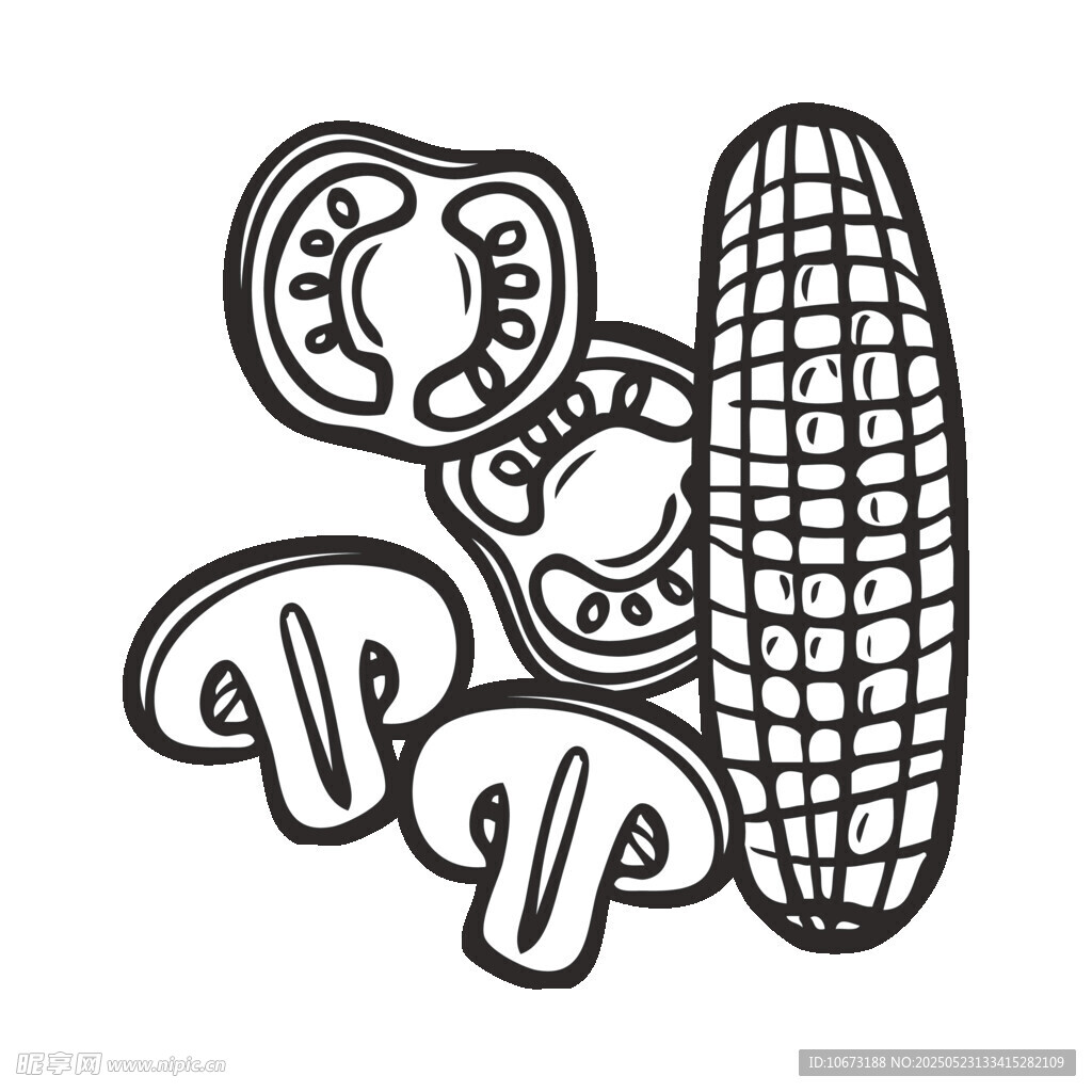 蔬菜簡(jiǎn)筆畫(huà)