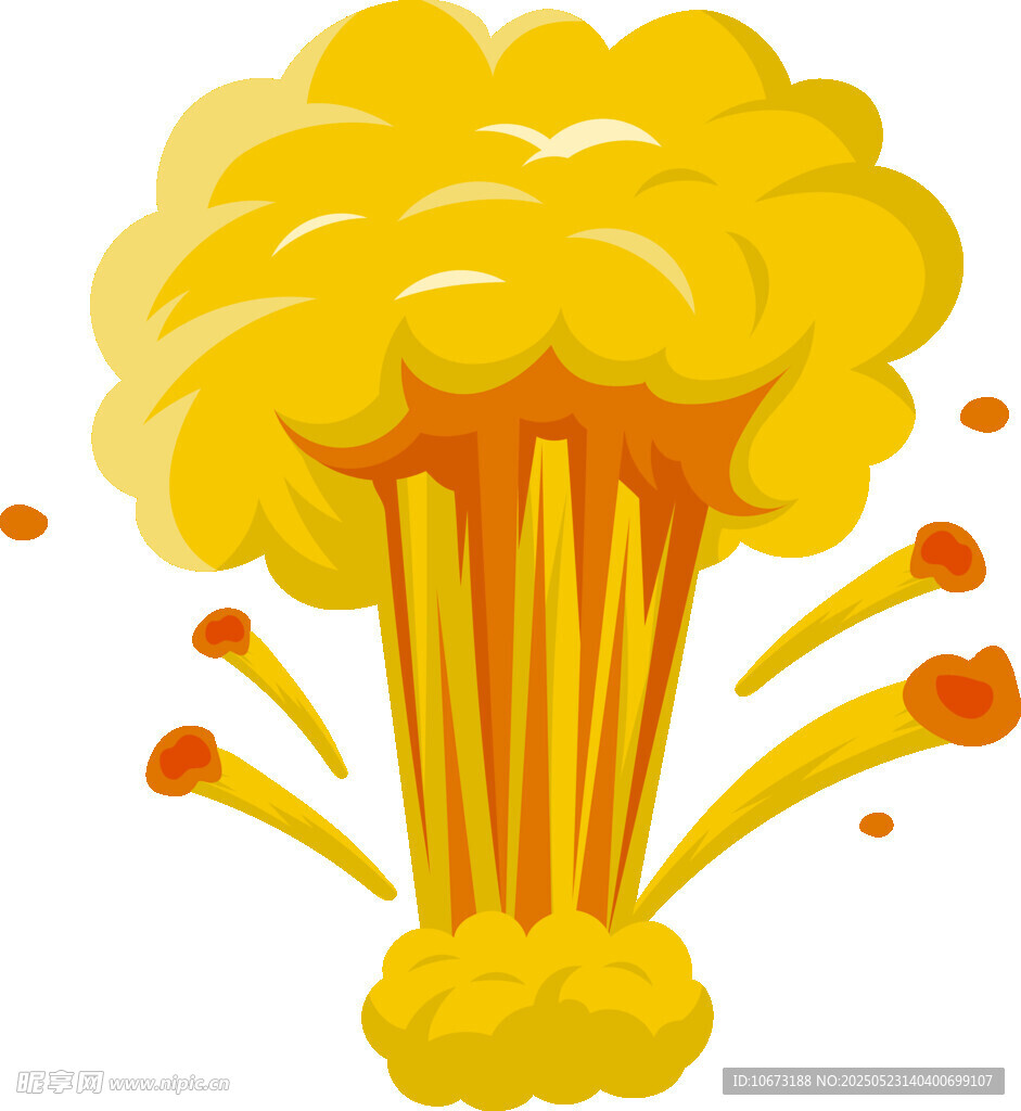 爆炸特效插畫