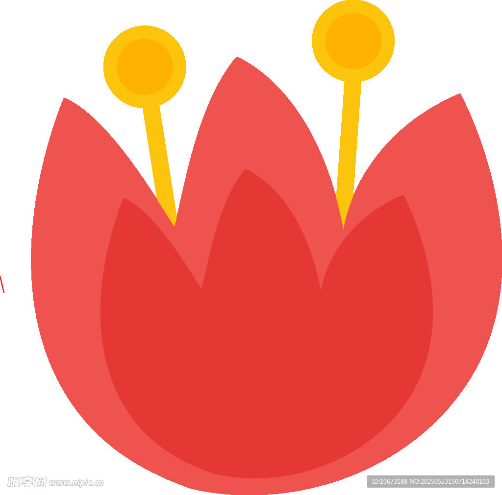 紅色花朵圖標