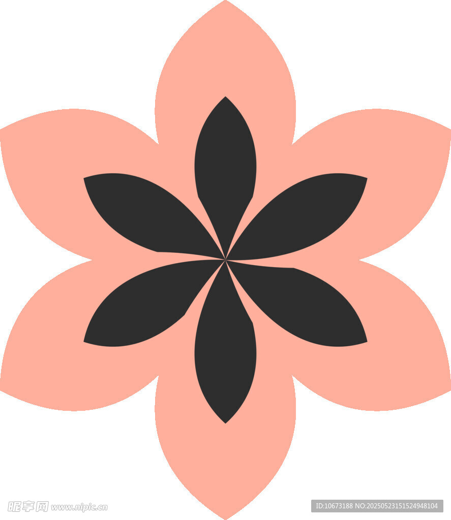 粉色花朵圖案設計