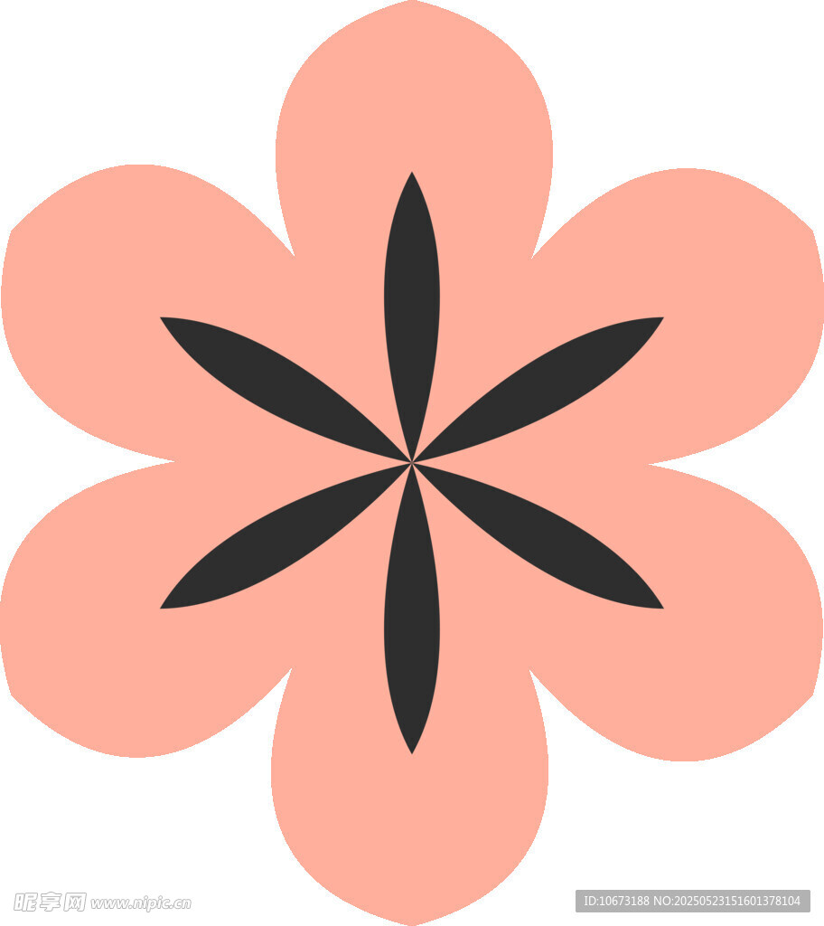 粉色花瓣花朵圖案