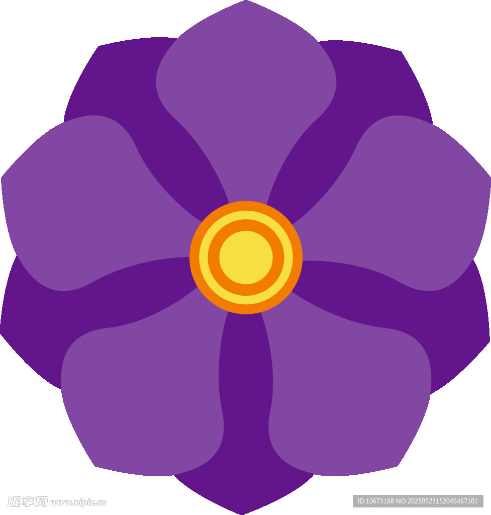 紫色花朵圖標