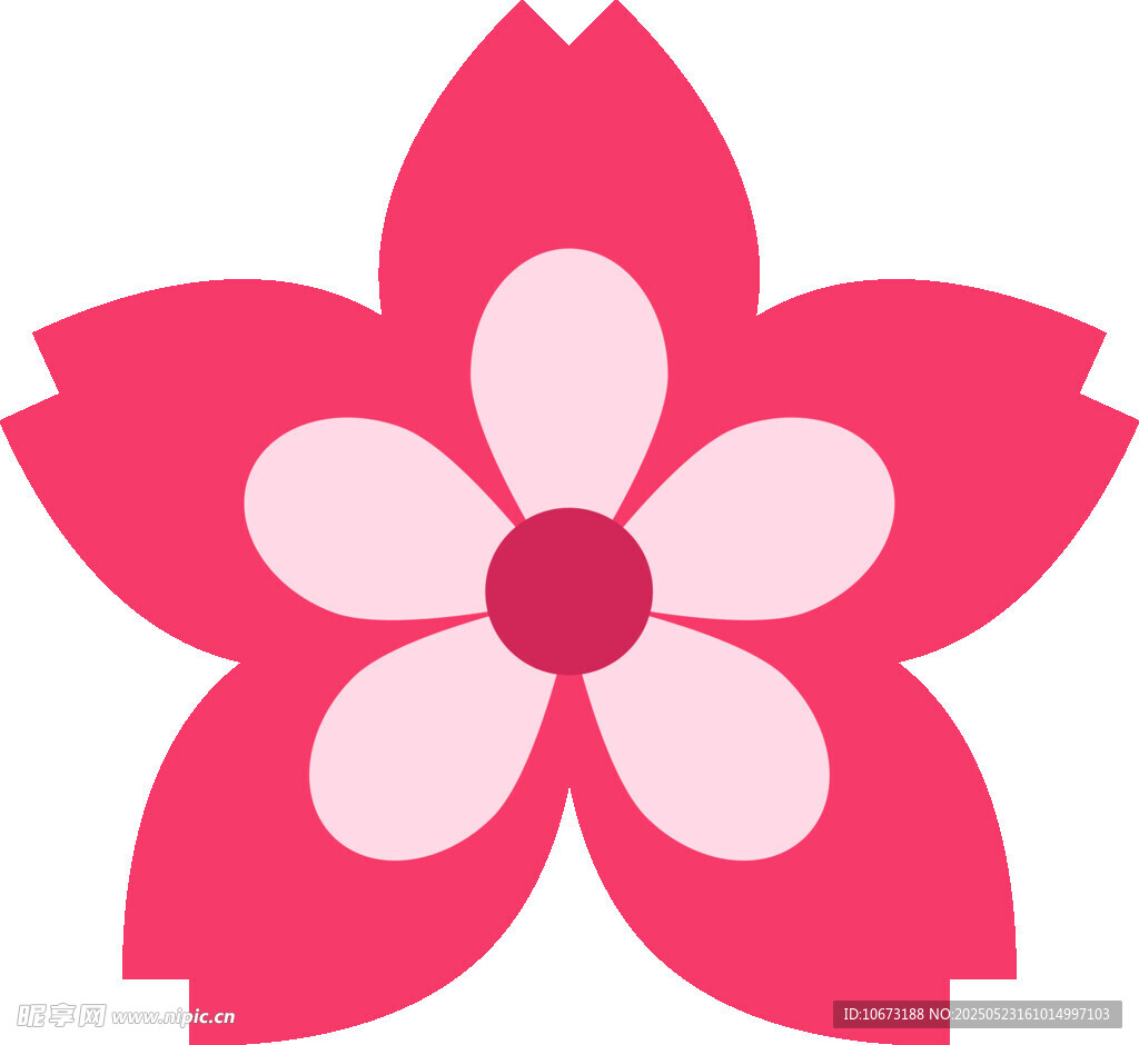 粉色簡(jiǎn)約花朵圖標(biāo)