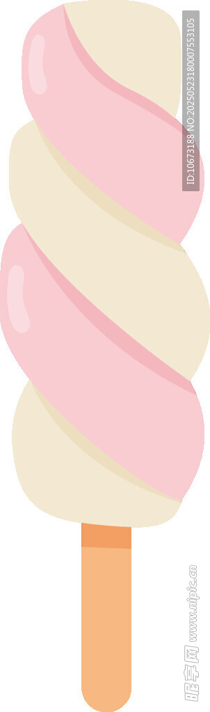 雙色螺旋冰淇淋