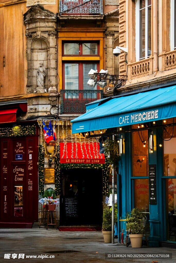 歐洲街頭特色小店景觀