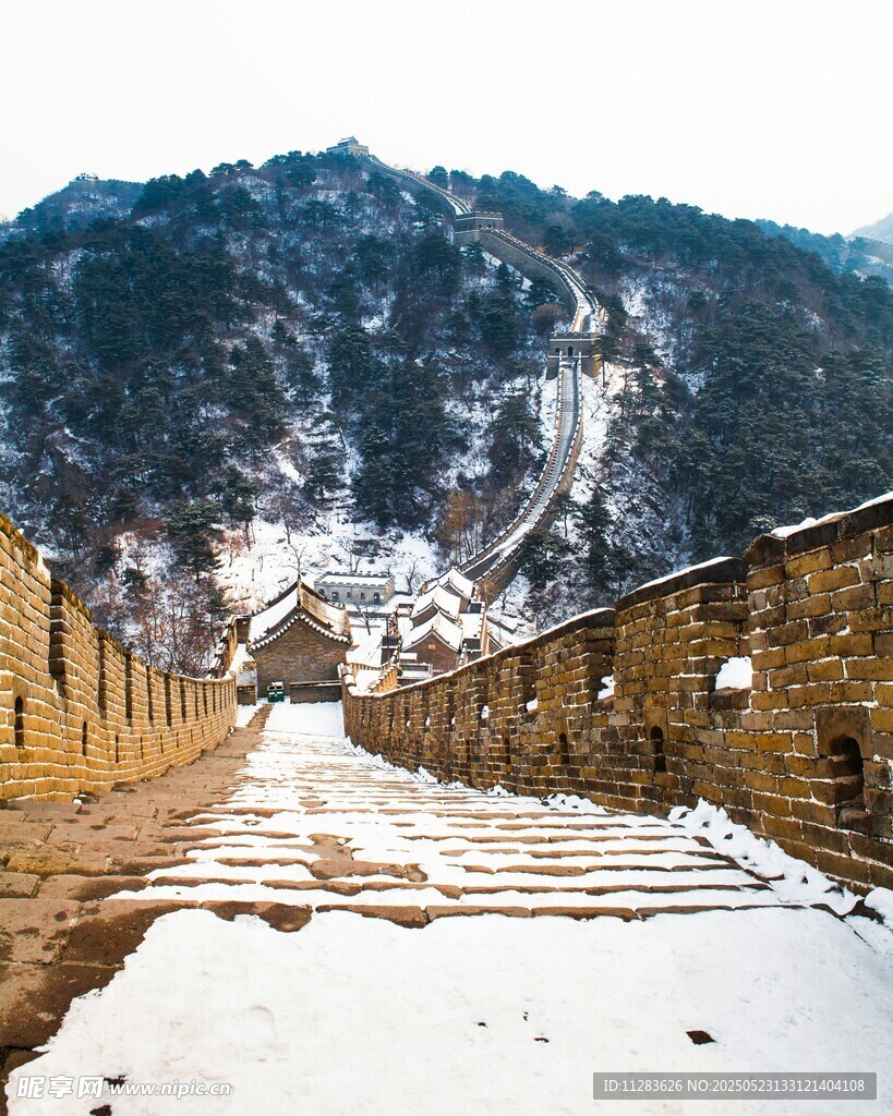 長城雪景