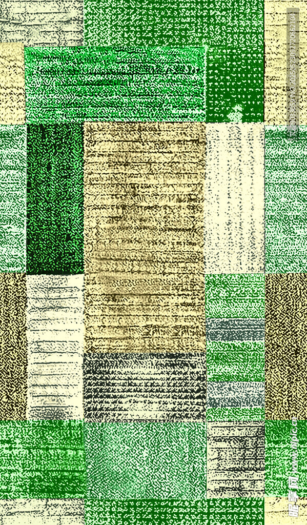 復(fù)古綠調(diào)拼接紙張紋理