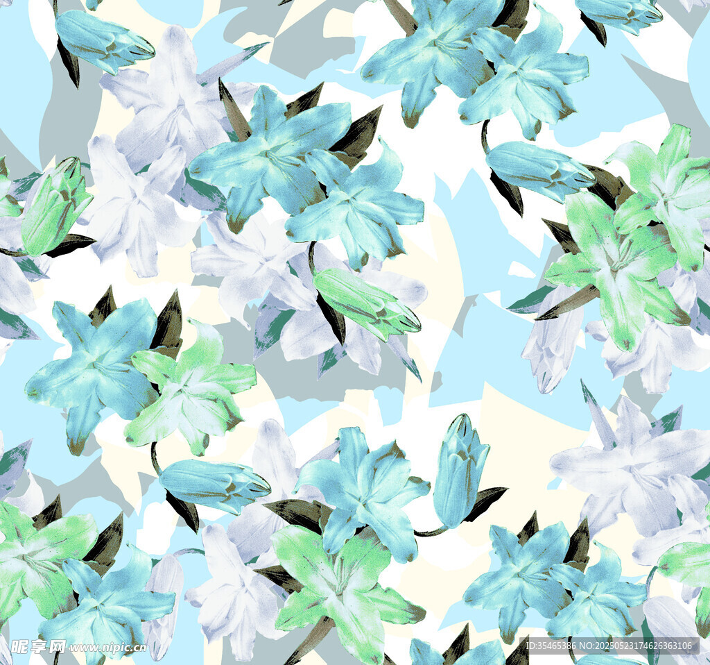 藍色花