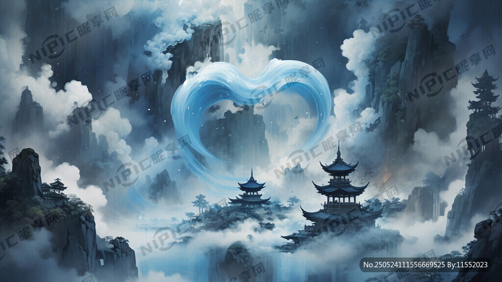 藍色仙氣背景