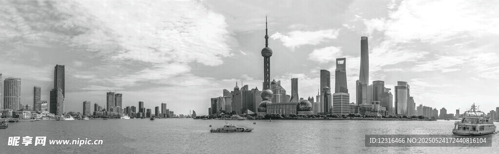 上海外灘城市天際線景觀