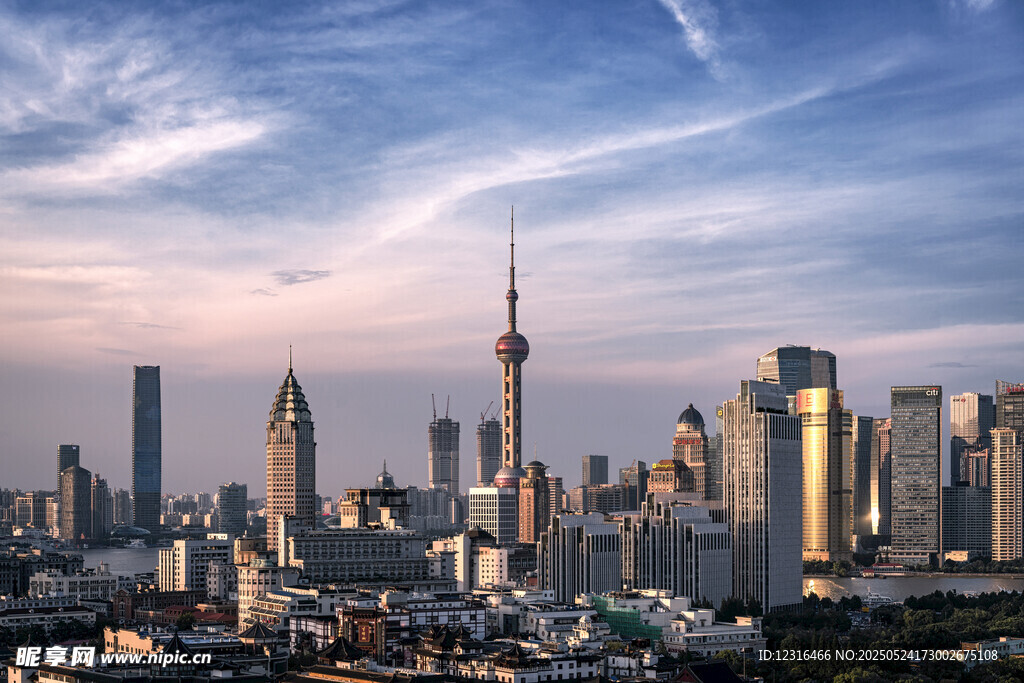 上海城市天際線壯麗景觀