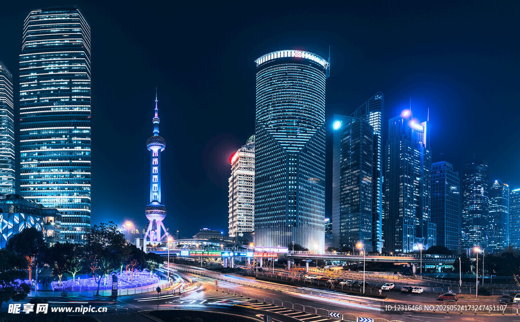 都市璀璨夜景
