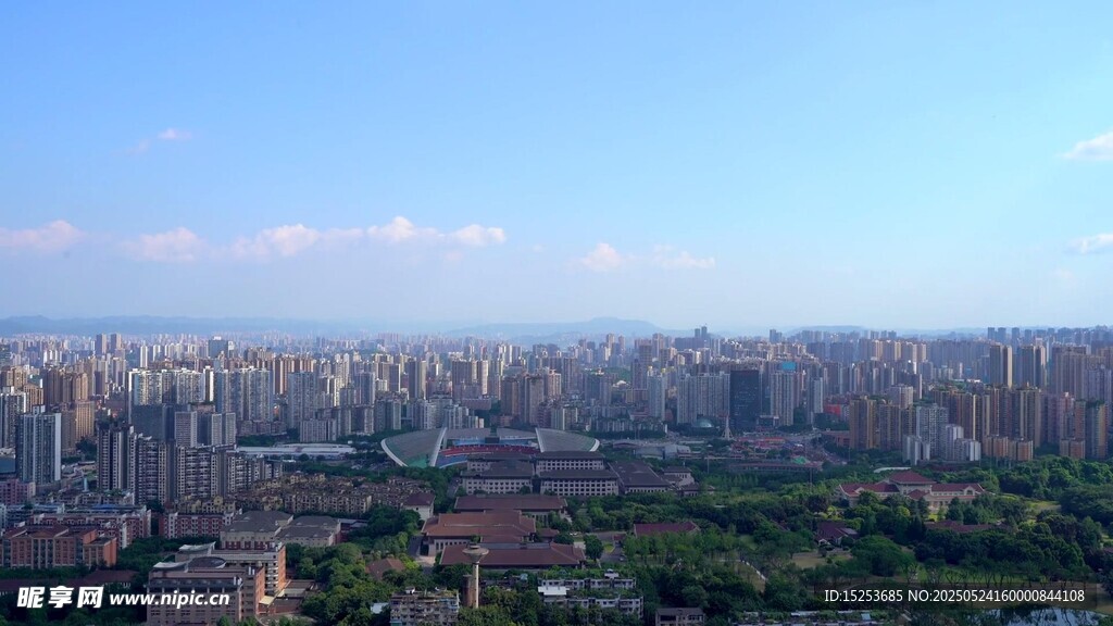 城市全景俯瞰圖
