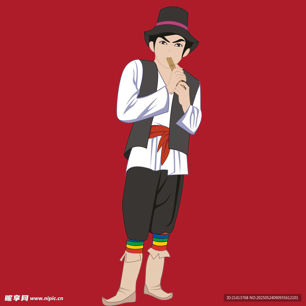 少數(shù)民族男子傳統(tǒng)服飾展示