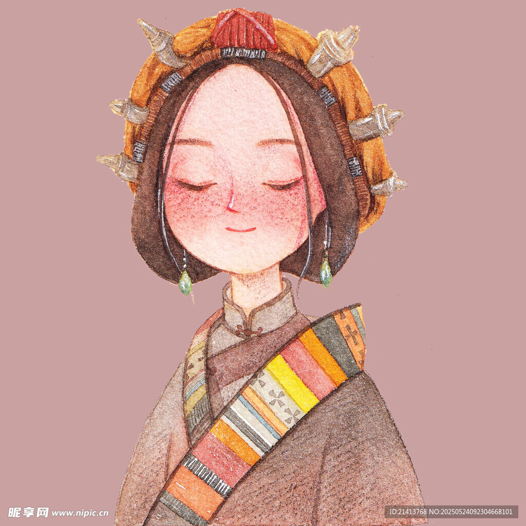 少數民族少女的夢幻裝扮