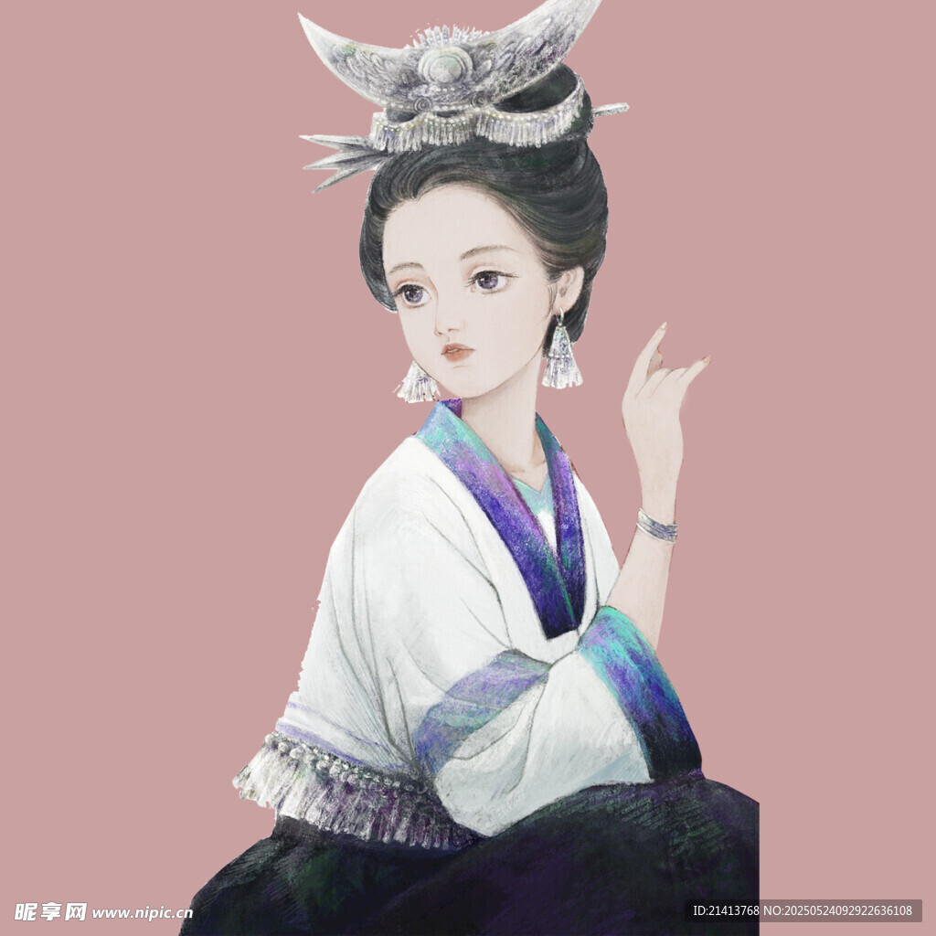 古風佳人典雅扮相