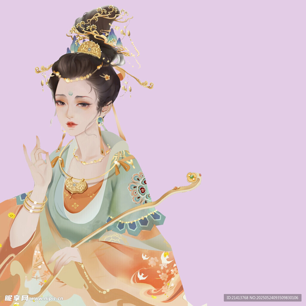 古風典雅的古典美人形象
