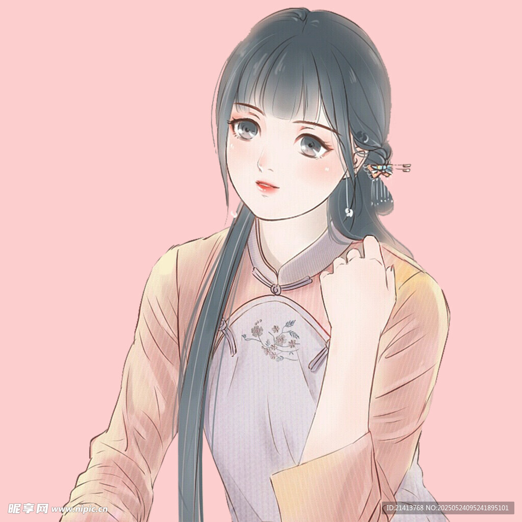 古風(fēng)少女優(yōu)雅姿態(tài)