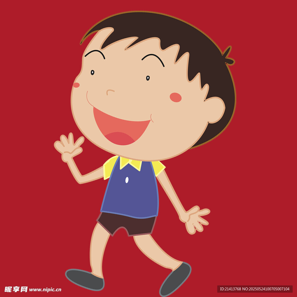 快樂小男孩活力滿滿