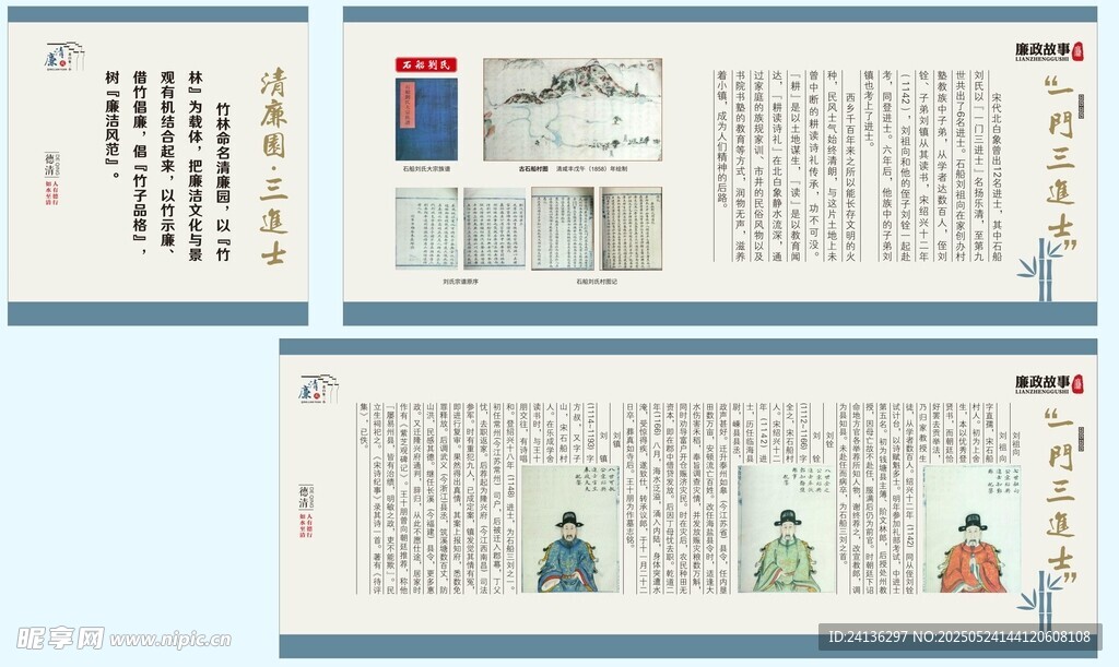 一門三進士  石船劉氏